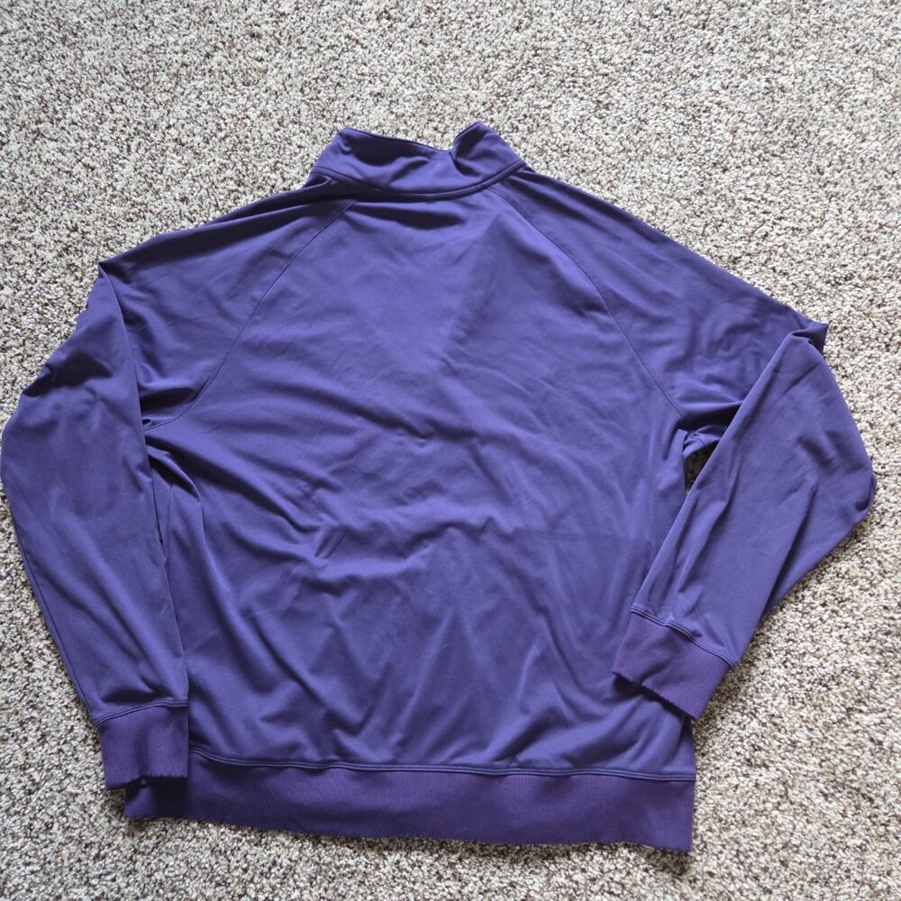 Nike Golf Women’s Full Zip Mockneck Track Jacket XL (16-18) Purple Zip Pockets - Picture 2 of 7